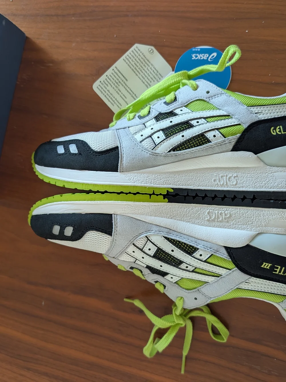 ASICS Gel-Lyte III Neon Lime Sneakers Men’s 9.5 NWT